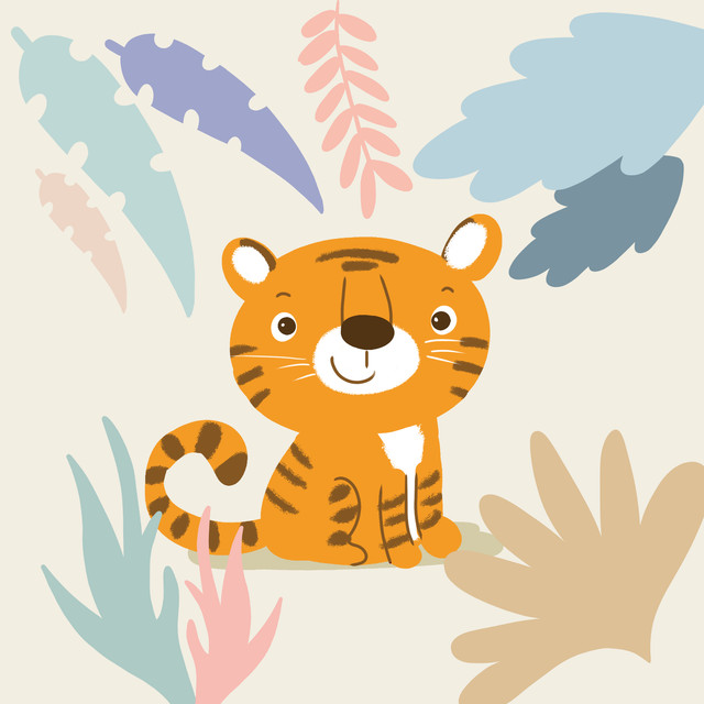 Kissen Tiger nude