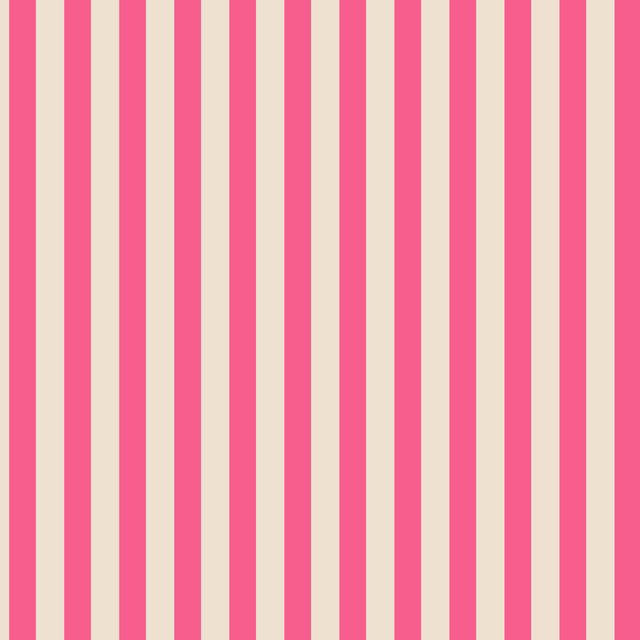 Bankauflage Pink auf Beige Streifen
