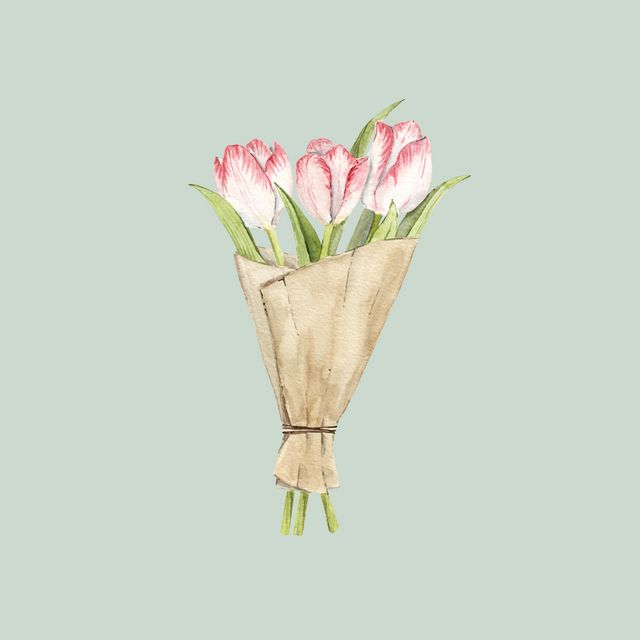 Servietten Tulpenstrauss