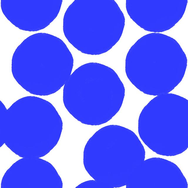 Sitzkissen Blaue Punkte