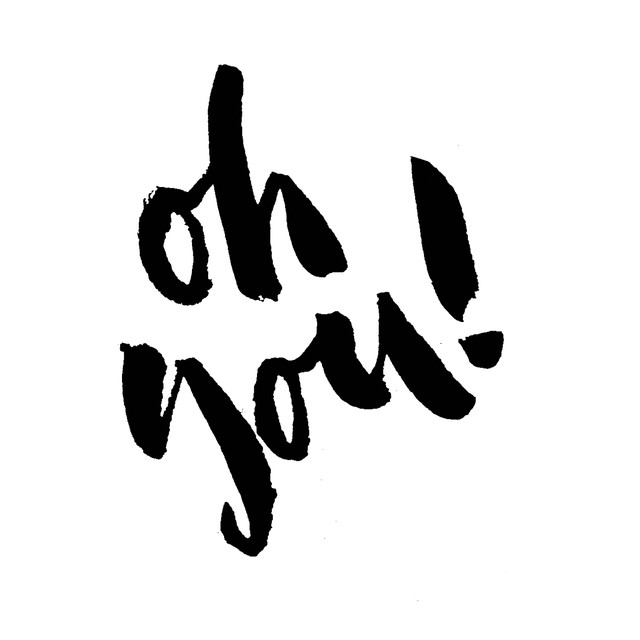 Servietten Oh You Lettering