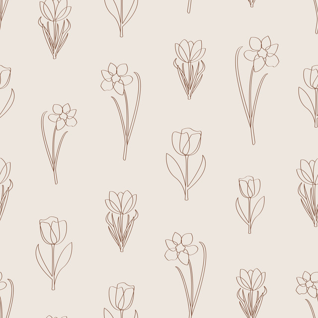 Tischset Abstract Spring Flowers
