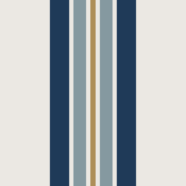 Kissen Streifen vertical blau beige