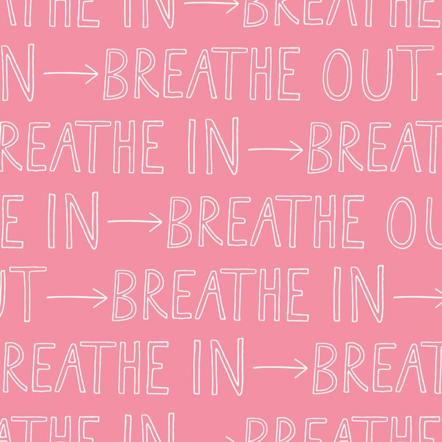 Kissen Breathe pink