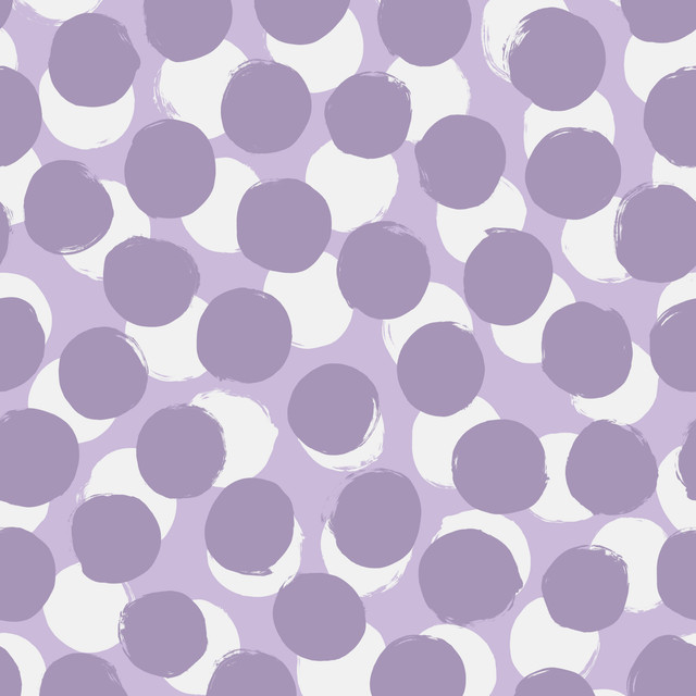 Flächenvorhang Polka Dots 6 Lilalaune