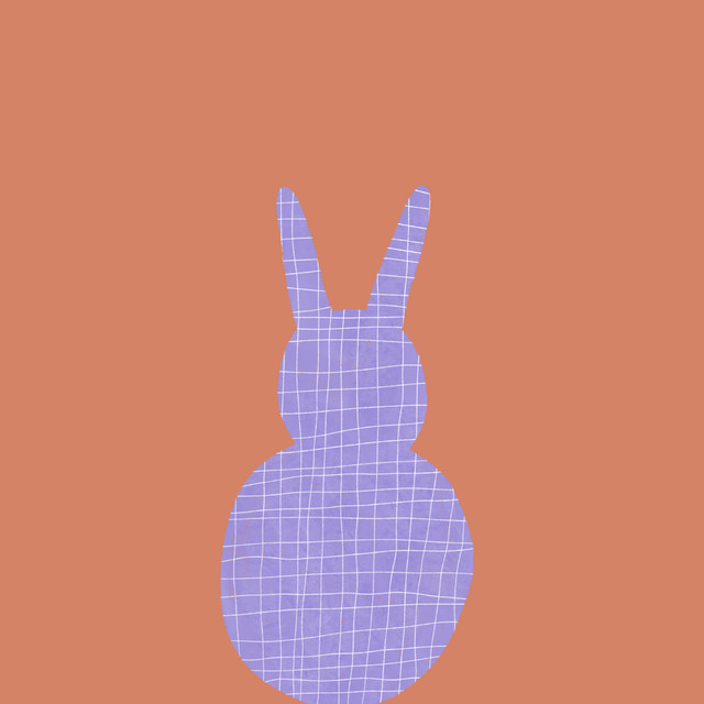 Kissen Lila Hase
