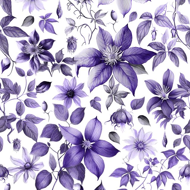 Tischläufer Charming Clematis Purple