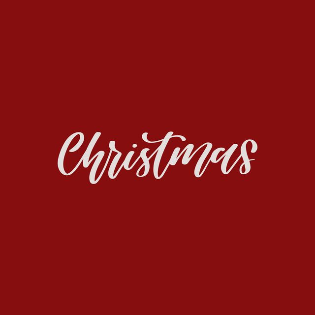 Textilposter Christmas Weihnachtsrot