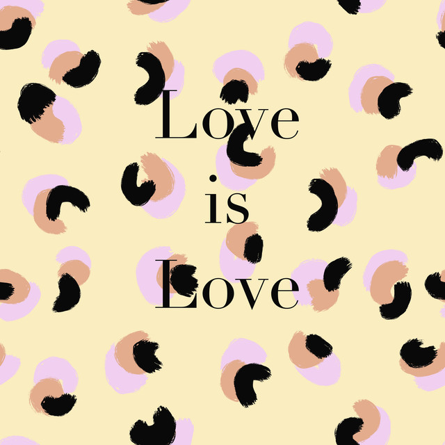 Textilposter Leo Love is Love