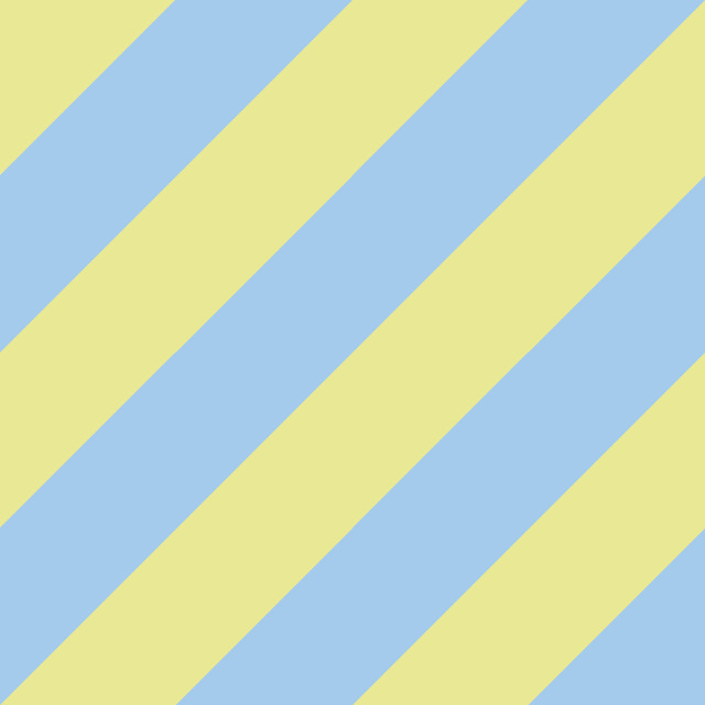 Kissen Diagonale Streifen Gelb & Blau