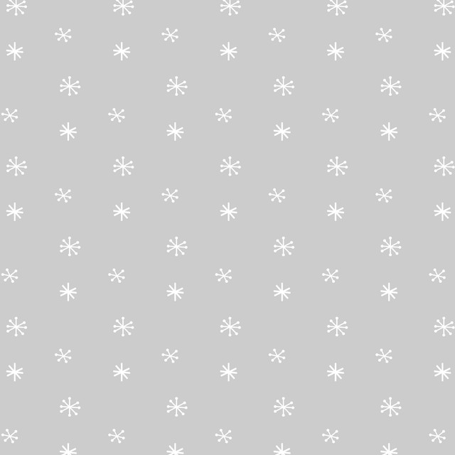 Sitzkissen Schneeflocken Grau
