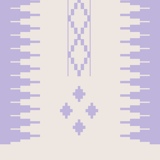 Kissen Lavender Mono Ethnik