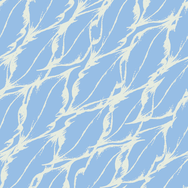 Bankauflage Abstract Leaf Blue
