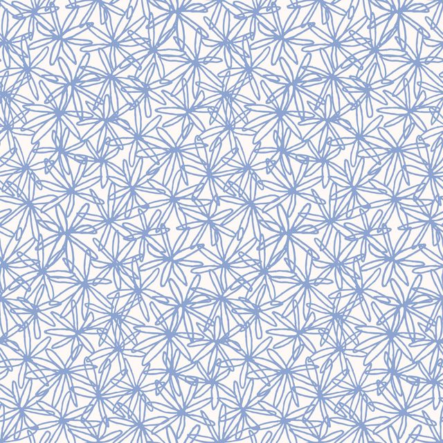 Textilposter Floral Net blau beige