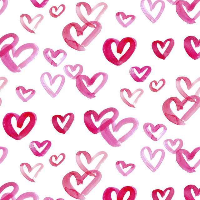 KissenWatercolor Hearts