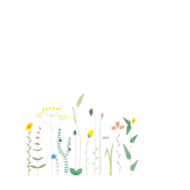 Textilposter Wildkräuter