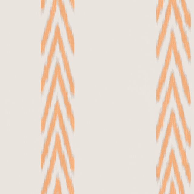 Bodenkissen Stripes Ikat Orange