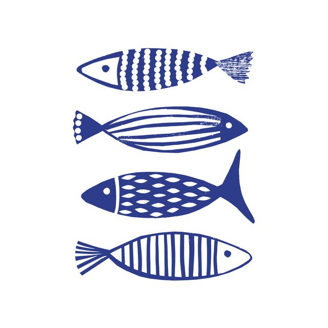 Sitzkissen Fische