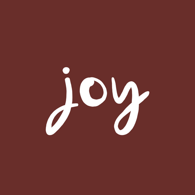 Textilposter Joy brick red