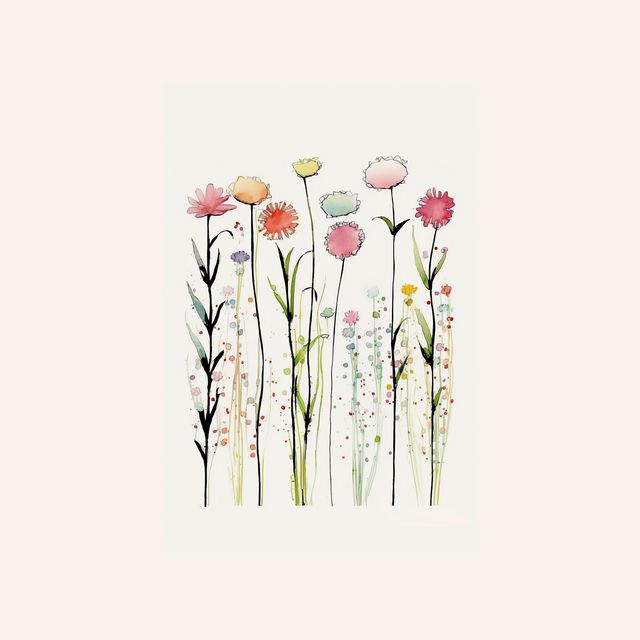 Textilposter Zauberhafte Blumenwiese
