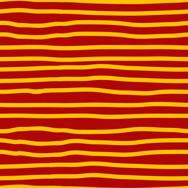 Bodenkissen Yellow Red Stripes Horizontal