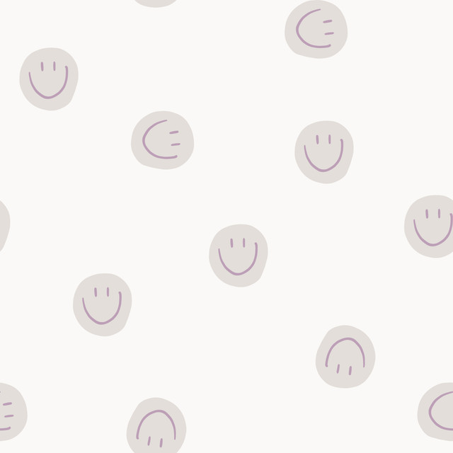 Meterware SMILEY PATTER LILAC