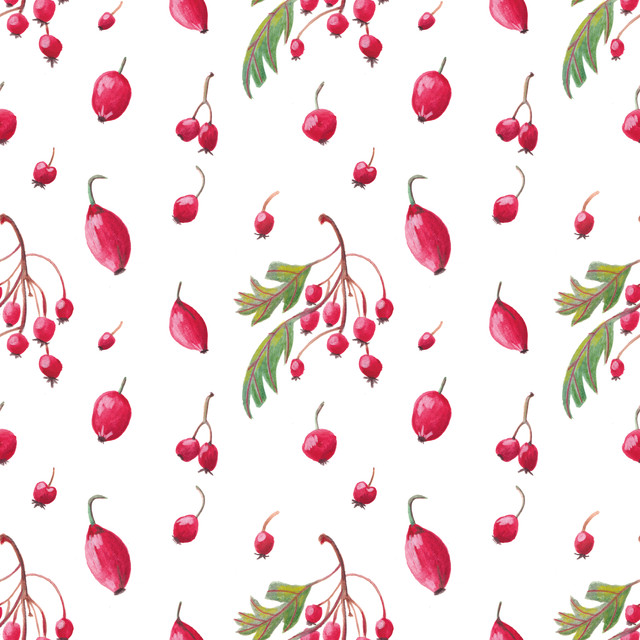 Textilposter Rote Beeren