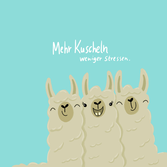 Kissen Kuschel Lamas