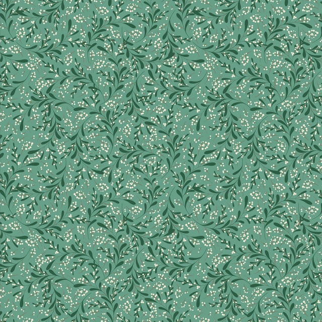 Kissen Under the Mistletoe Green