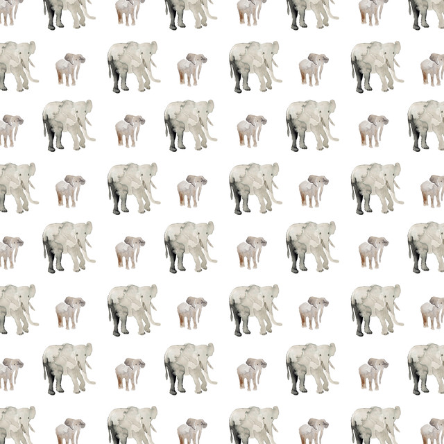 Flächenvorhang Elephant Pattern