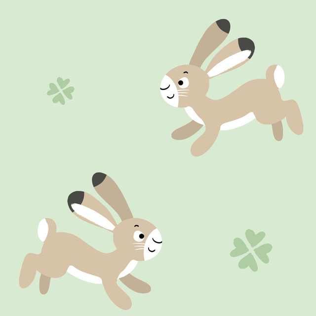 Dekovorhang Hoppelhase