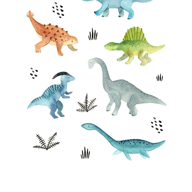 TextilposterDinosaurier