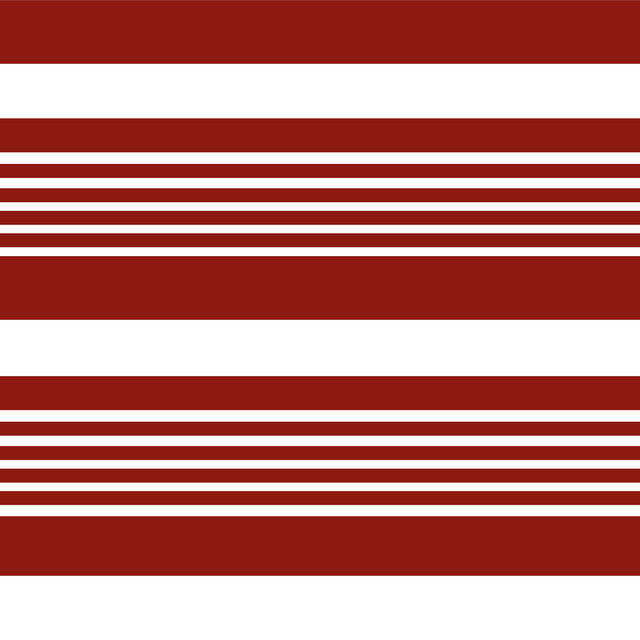 Dekovorhang Horizontale Streifen rot