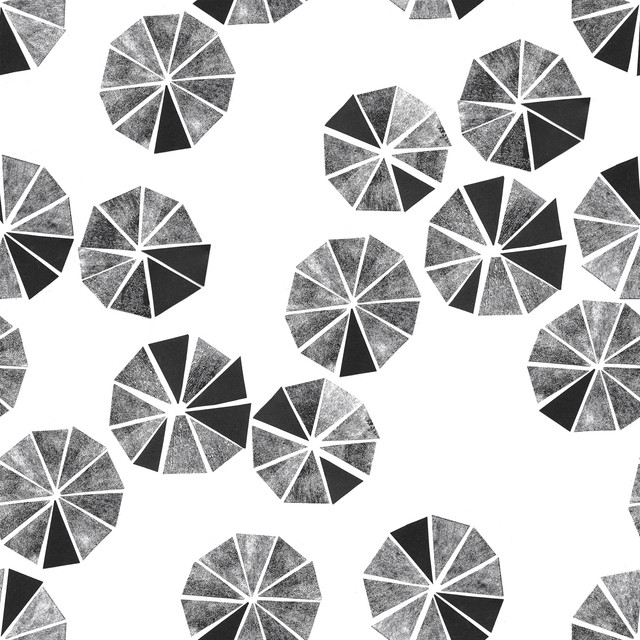 Tischset Zigzag Dots Black&White
