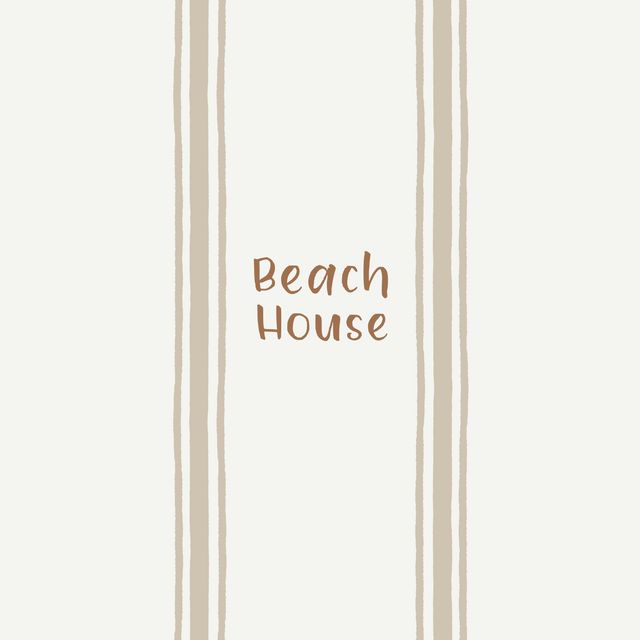 Textilposter Beach House sand