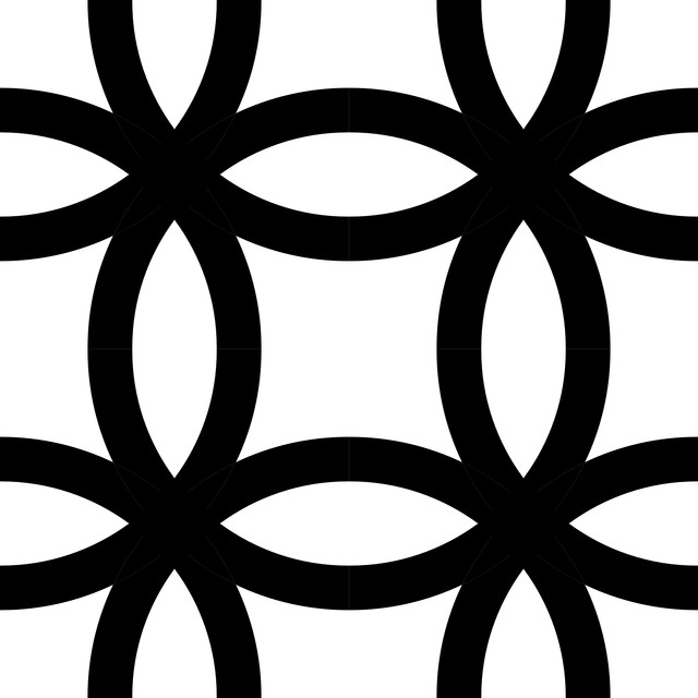 Kissen Minimalist Pattern 1 Black