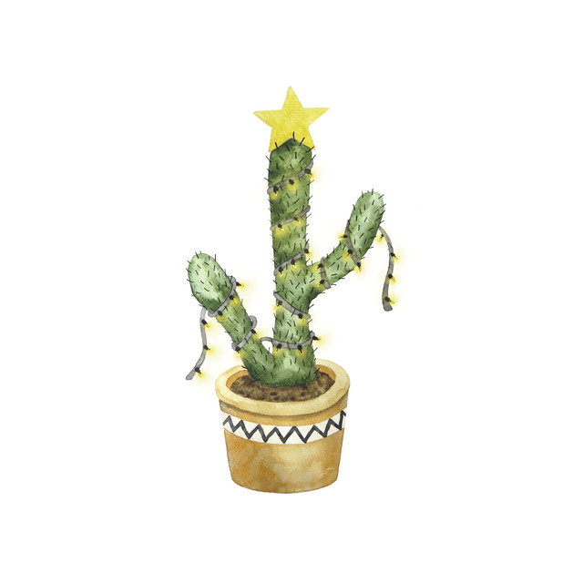 Tischset Christmas Cactus