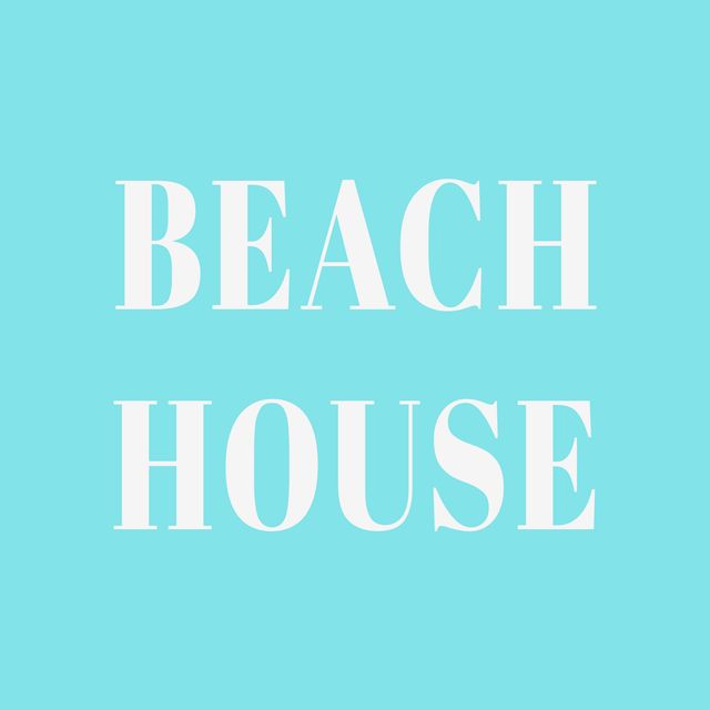 Kissen Beach House ocean blue