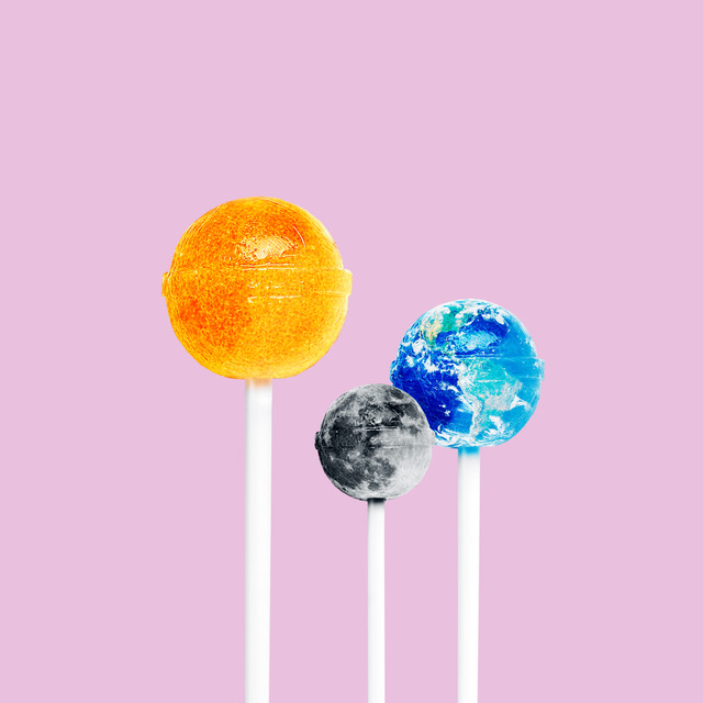 Textilposter Solar System Lollipops