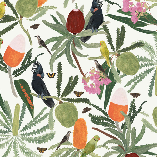 Kissen Birdwatching Offwhite