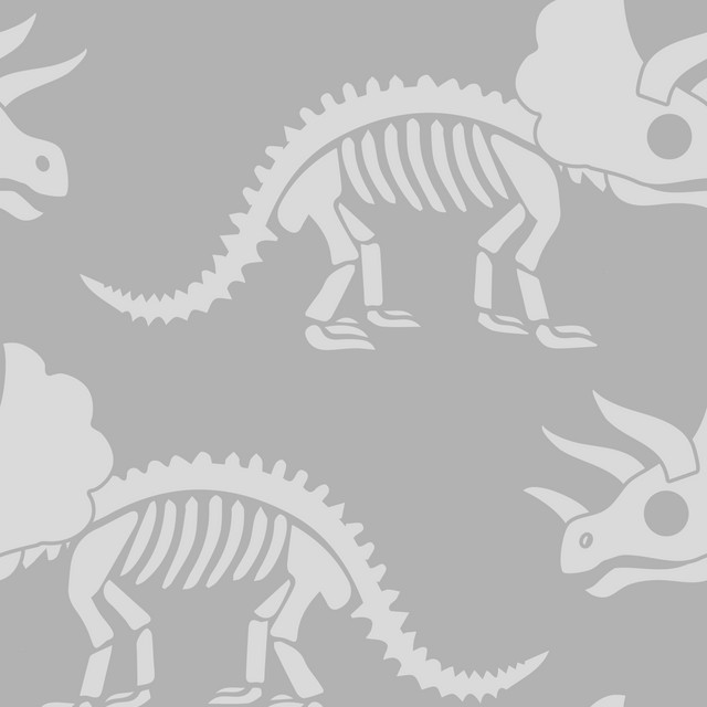 Flächenvorhang Dinosaurierskelett Triceratops