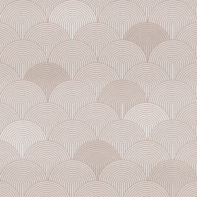 Tischläufer Beige retro Bögen