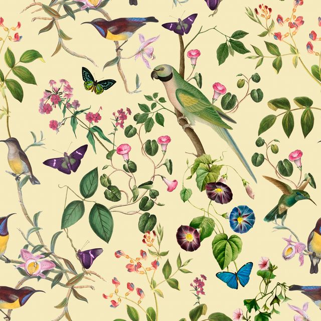 Meterware Nostalgic Spring Garden Yellow