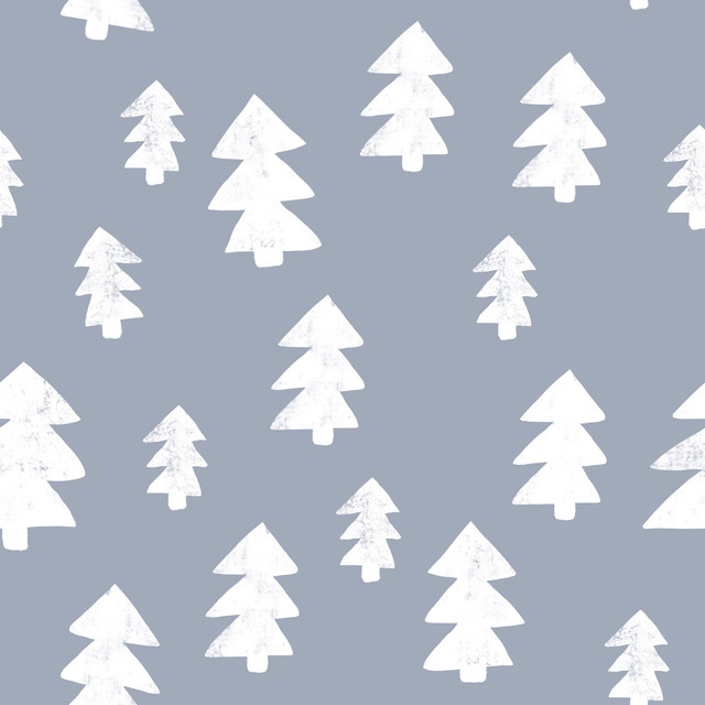 Raffrollo Nordic Christmas Trees
