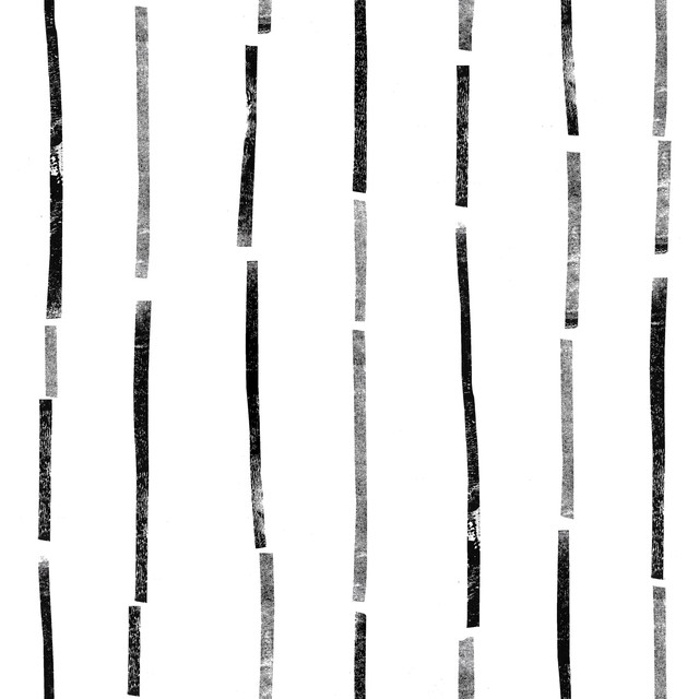 Dekovorhang Lines Black and White