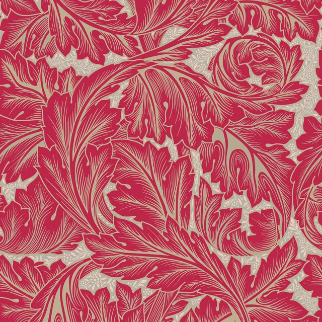 Kissen Acanthus Morris Viva Magenta