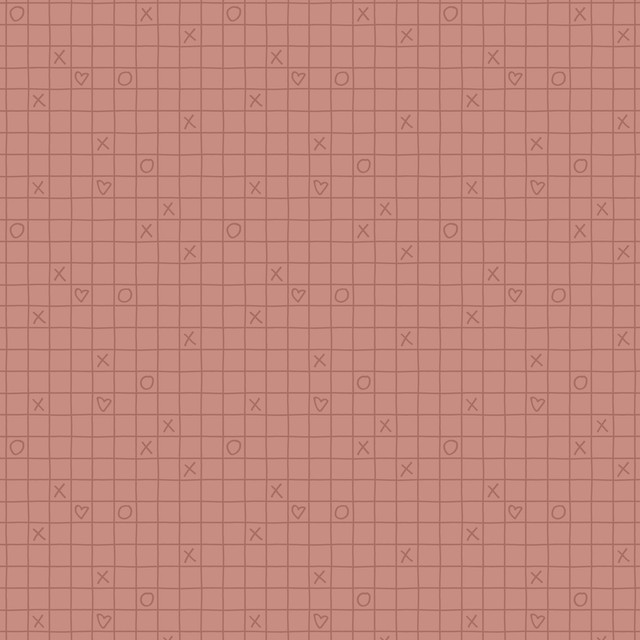 Kissen Grid XO 2 Terracotta