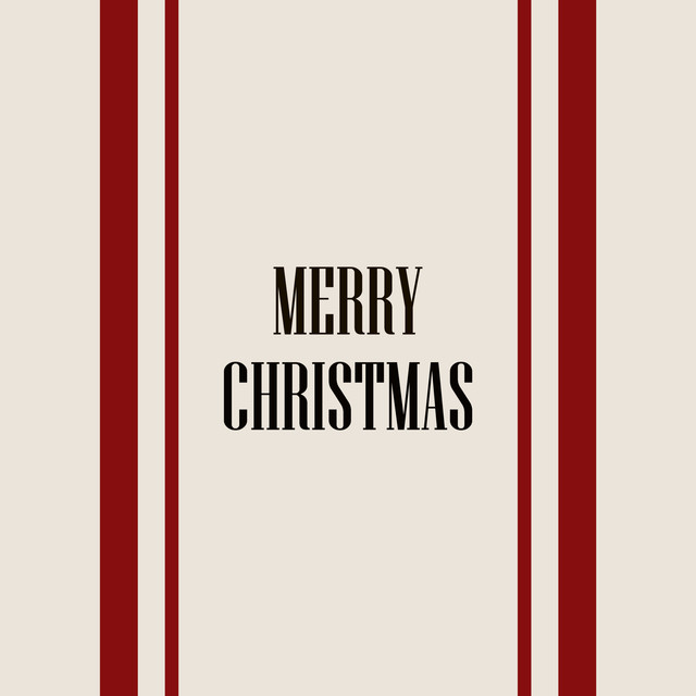 Textilposter Merry Christmas Streifen