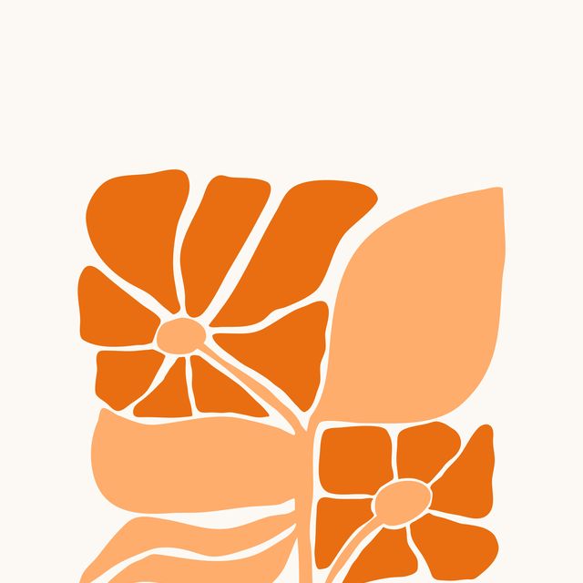 Geschirrtücher Funny orange florals