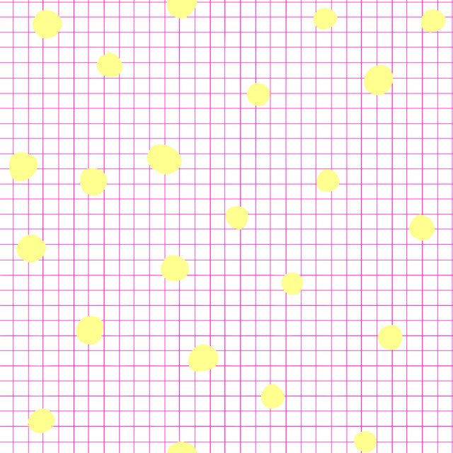Kissen Punkte Gelb auf Pink